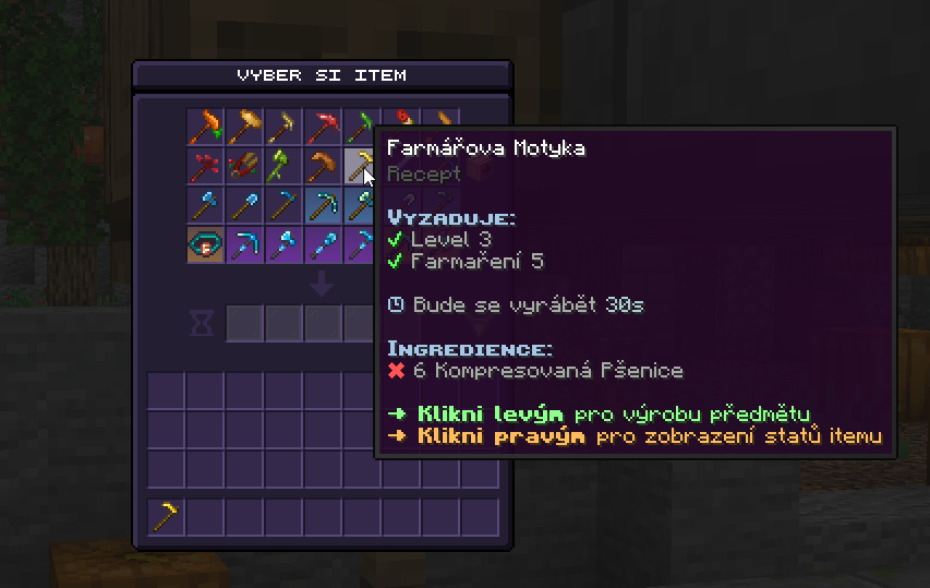 Výroba Farmářské Motyky